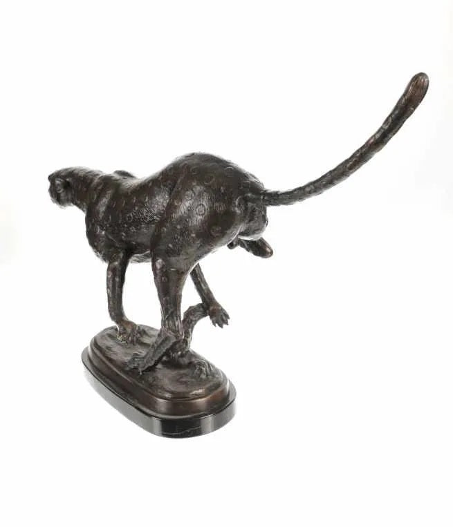 A. Tiot - Running Cheetah - 21" x 8" x 30" Bronze