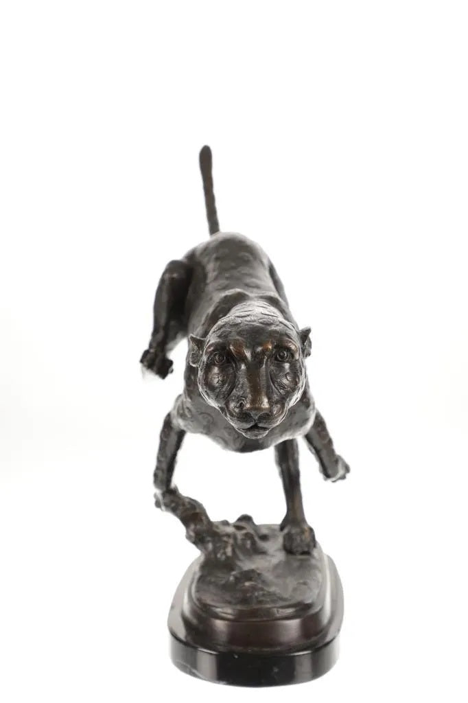 A. Tiot - Running Cheetah - 21" x 8" x 30" Bronze