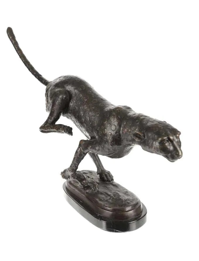 A. Tiot - Running Cheetah - 21" x 8" x 30" Bronze