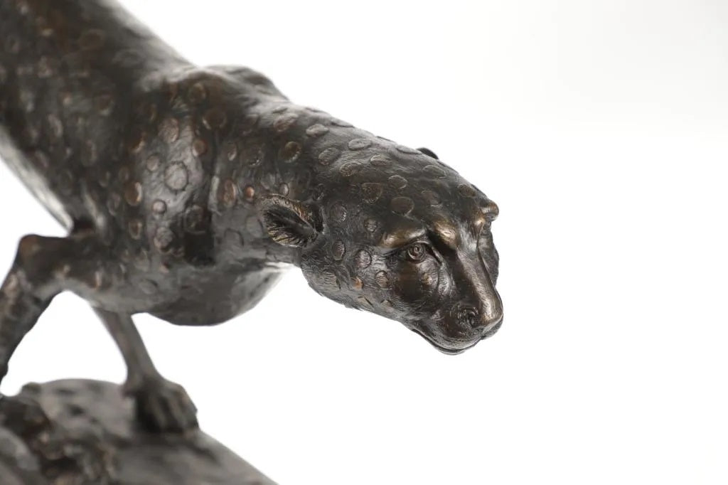 A. Tiot - Running Cheetah - 21" x 8" x 30" Bronze