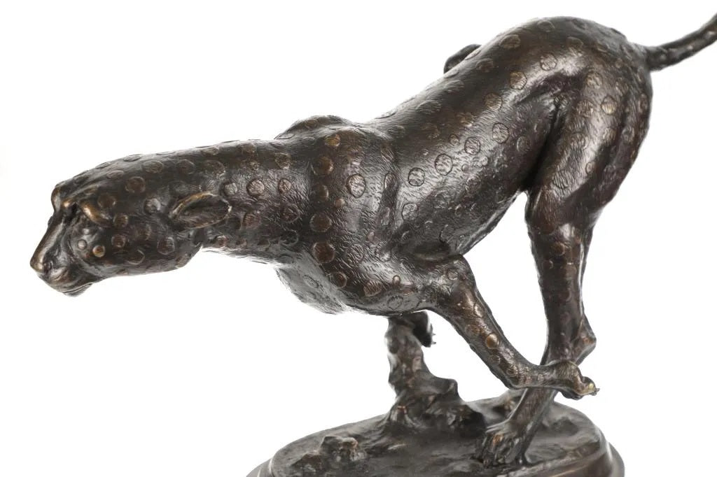 A. Tiot - Running Cheetah - 21" x 8" x 30" Bronze