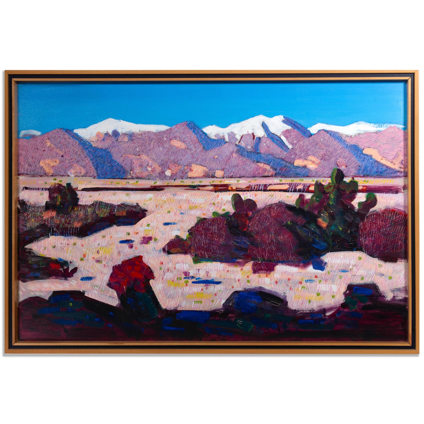 Conrad Buff - Desert Landscape with Cactus 24” x 36”