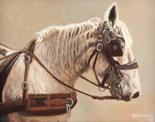 Ken W. Moore Sr. - Horse Power 22” x 28”