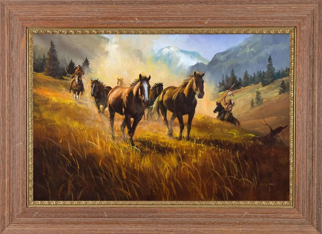 Gerry Metz - Horse Thieves 20" x 30"