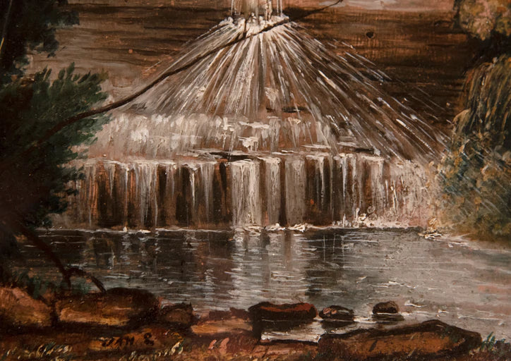 George Martin Ottinger - Waterfall, January 2, 1875 8" x 10"