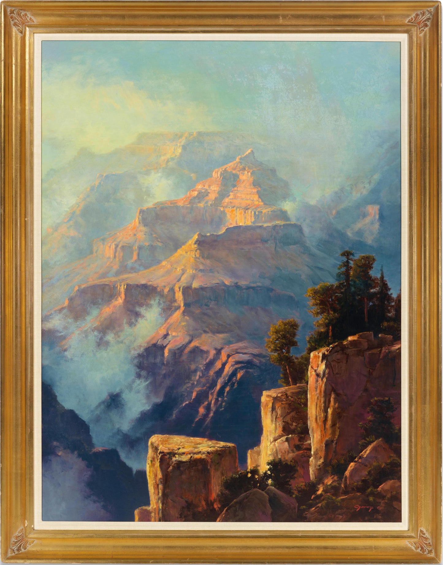 William Scott Jennings - Storm in the Canyon 48" x 36"