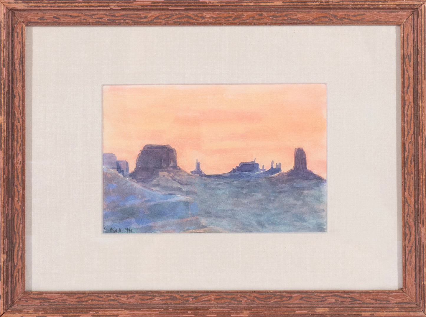 Maximilliam Moll - Untitled (Monument Valley) 5.5" x 8"